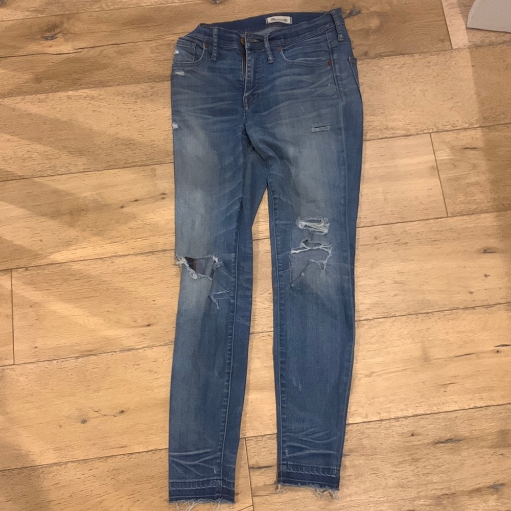 Madewell 9” high rise skinny jeans